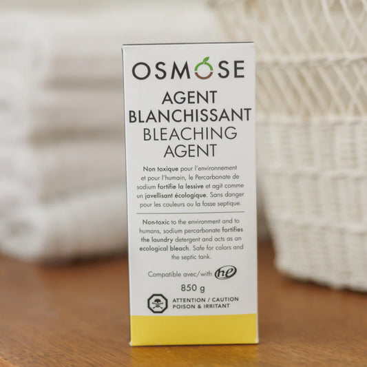 Agent blanchissant et détachant écologique en poudre (percarbonate de sodium) de la marque Osmose