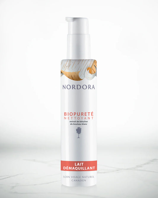 Lait démaquillant et nettoyant BioPureté de Nordora au bouleau blanc