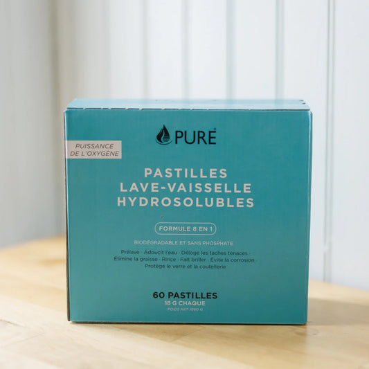 Pastilles pour Lave-Vaisselle Hydrosolubles - PURE (8-en-1)