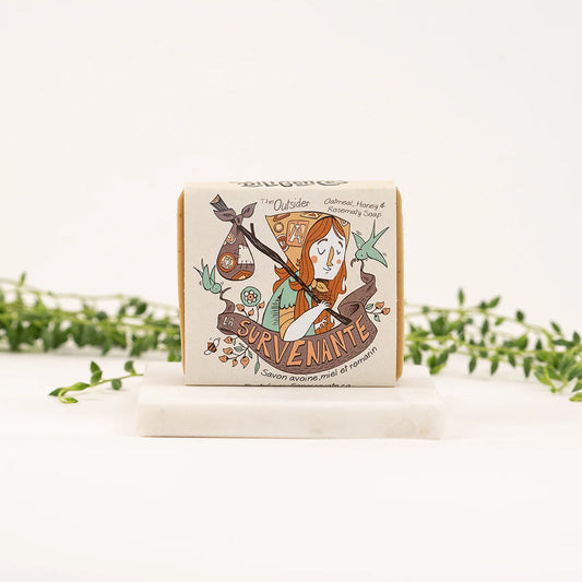 Savon artisanal La Survenante de la Savonnerie des Diligences, à l'avoine et au romarin