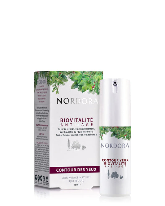 Soin contour des yeux BioVitalité de Nordora, anti-âge et hydratant